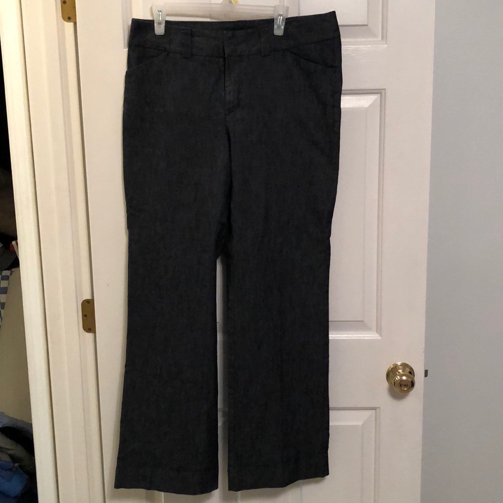 Gap curves fit flared leg dress denim